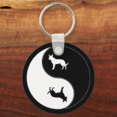 陰陽犬 キーホルダー (正面)