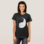 陰陽猫のキャットTシャツ Tシャツ (正面フル)