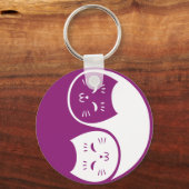 陰陽猫の梅 キーホルダー (正面)