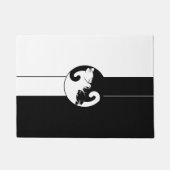 陰陽猫 ドアマット (正面)