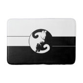 陰陽猫 バスマット (正面)