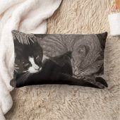 陰陽猫 ランバークッション (ブランケット)