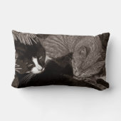 陰陽猫 ランバークッション (裏面)