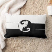 陰陽猫 ランバークッション (ブランケット)