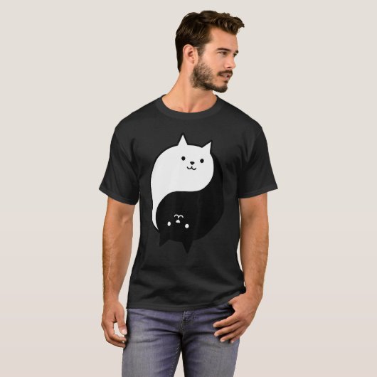 陰陽猫 1 Tシャツ (正面フル)