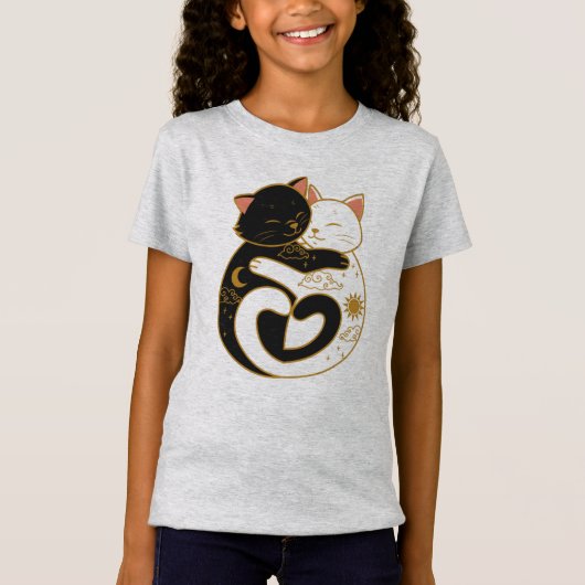 陰陽猫 Tシャツ (正面)