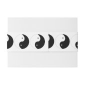 陰陽白黒ハートデザイン結婚 招待状ベリーバンド (裏面例)