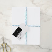 陰陽白黒ロータスブロッサム ギフトタグ (より糸付き)