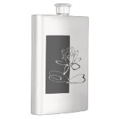 陰陽白黒ロータスブロッサム フラスク (右)