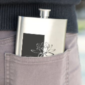 陰陽白黒ロータスブロッサム フラスク (インサイチュ)