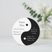 陰陽白黒結婚のディナーメニュー プログラム (スタンド正面)