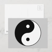 陰陽白黒記号 ポストカード (正面/裏面)