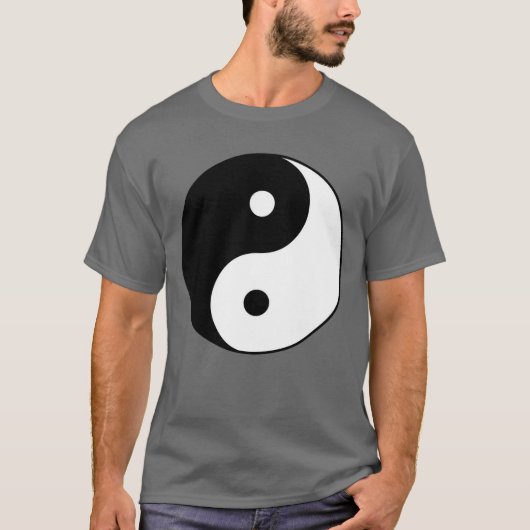 陰陽白黒記号 Tシャツ (正面)