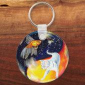 陰陽白黒 キーホルダー (正面)