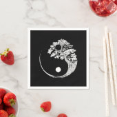 陰陽盆栽日本の仏禅 スタンダードカクテルナプキン (インサイチュ)