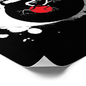 陰陽盆栽日本の仏禅 ポスター (角)