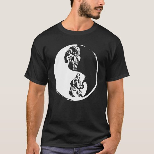 陰陽盆栽木 レトロ植物 ガーデン 仏教 Tシャツ (正面)