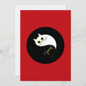 陰陽禅猫グリーティングカード シーズンカード (正面/裏面)