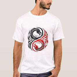 陰陽竜Tシャツ Tシャツ
