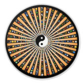 陰陽絵文字 セラミックノブ (正面)