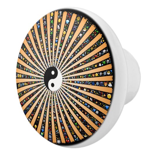 陰陽絵文字 セラミックノブ (右)