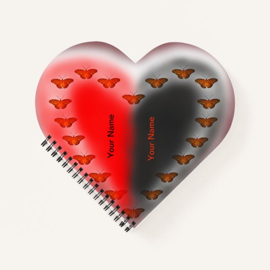 陰陽蝶ハート ノートブック (正面)