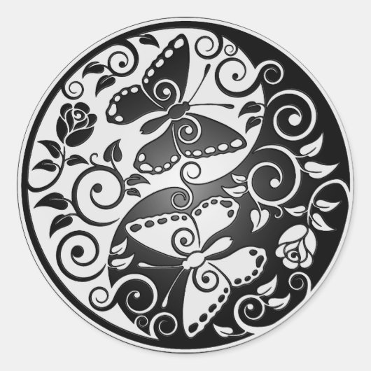 陰陽蝶 ラウンドシール (正面)