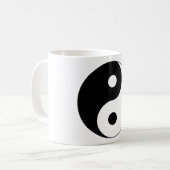 陰陽記号スピリチュアル コーヒーマグカップ (正面左)