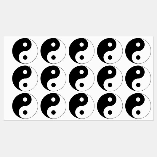 陰陽記号スピリチュアル ラベル (シート)