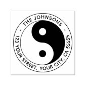 陰陽記号モダン差出人住所 セルフインキングスタンプ (デザイン)