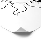 陰陽記号太陽 ポスター (角)