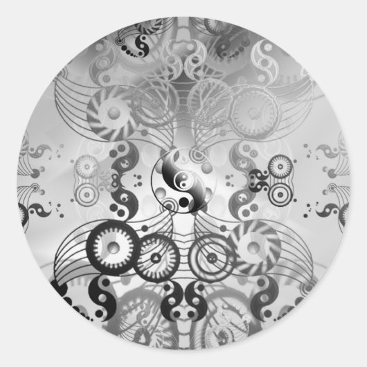 陰陽記号 ラウンドシール (正面)