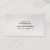 陰陽記号 – 抽象芸術インクフロー 名刺 (裏面)