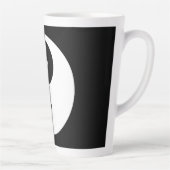 陰陽記号 – 無地の tattooデザイン2 カフェラテマグ (右)