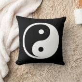 陰陽記号 – 無地の tattooデザイン2 クッション (ブランケット)
