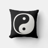 陰陽記号 – 無地の tattooデザイン2 クッション (正面)