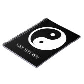 陰陽記号 – 無地の tattooデザイン2 ノートブック (左側)