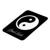 陰陽記号 – 無地の tattooデザイン2 マグネット (左側)