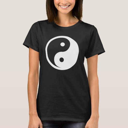 陰陽記号 – 無地の tattooデザイン2 tシャツ (正面)