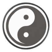 陰陽記号 – tattoo無地のデザイン アイスホッケーパック (正面)