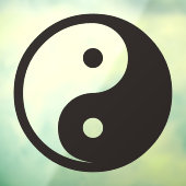 陰陽記号 – tattoo無地のデザイン ウィンドウサイン (シート3)