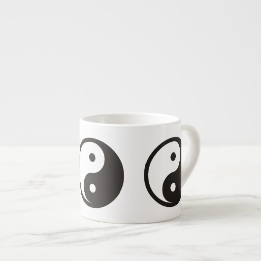 陰陽記号 – tattoo無地のデザイン エスプレッソカップ (正面右)