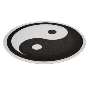 陰陽記号 – tattoo無地のデザイン カッティングボード