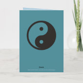 陰陽記号 – tattoo無地のデザイン カード (裏面)