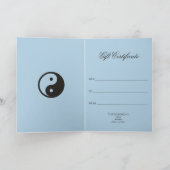 陰陽記号 – tattoo無地のデザイン カード (内部)