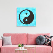陰陽記号 – tattoo無地のデザイン キャンバスプリント (インサイチュ (リビング))