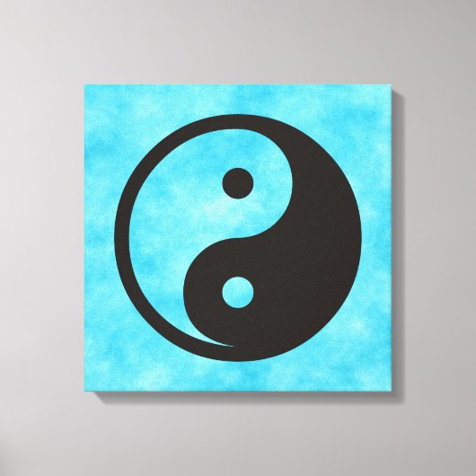 陰陽記号 – tattoo無地のデザイン キャンバスプリント (正面)