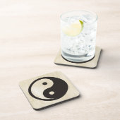 陰陽記号 – tattoo無地のデザイン コースター (右側)