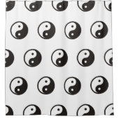 陰陽記号 – tattoo無地のデザイン シャワーカーテン (正面)