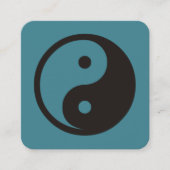 陰陽記号 – tattoo無地のデザイン スクエア名刺 (正面)